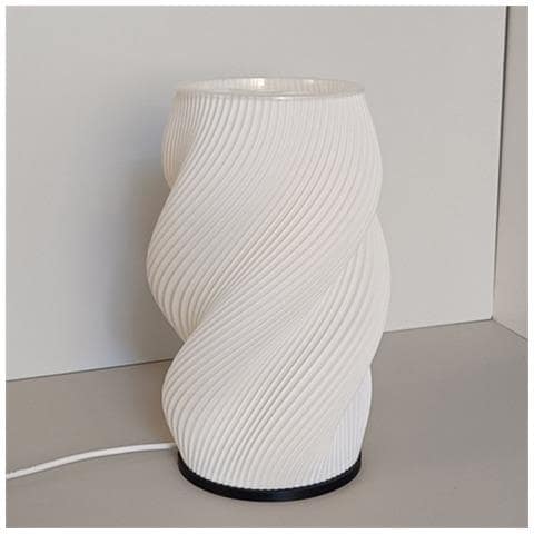 Lampada Da Tavolo Usb Dimmerabile Con Vaso Stampato In 3d - Luce Notturna Creativa Per Ambienti - Foto 2