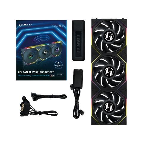 12TLLCD1W3B sistema di raffreddamento per computer Case per computer Ventilatore 12 cm Nero - Foto 1