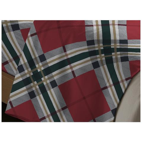 Completo Lenzuola Letto In 100% Cotone Disegno Tartan Singolo Tartan - Foto 2