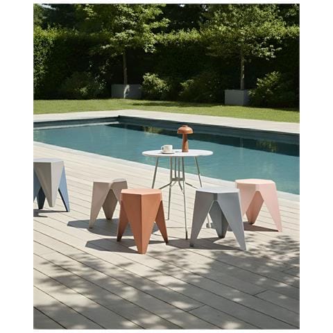 Set Di 4 Sgabelli Da Giardino Karavos Multicolore - Foto 1