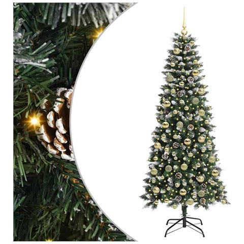 Albero di Natale artificiale con 300 LED Verde 180 cm - Foto 1