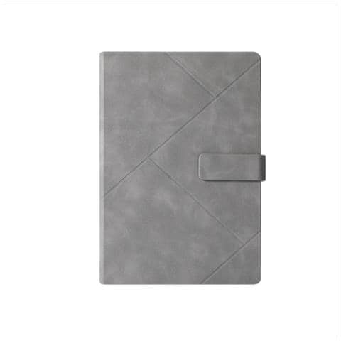 Quaderno Retro Europeo - Diario Vintage Con Chiusura A Fermaglio Grey - Foto 1