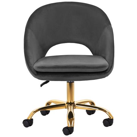sedia girevole QS-MF18G grigia - Foto 4