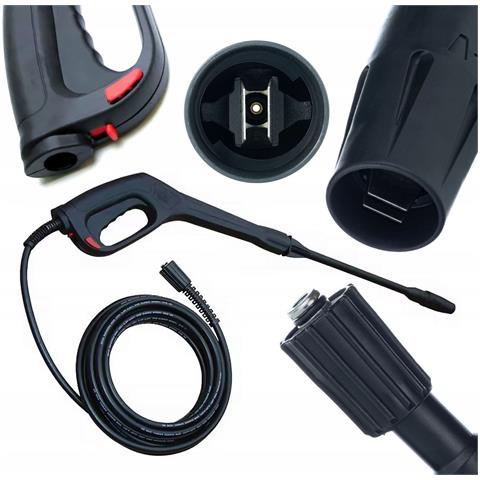 Pistola Alta Pressione Con Ugello Vario E Tubo 8m - Compatibile Con Idropulitrice Kärcher K2-k7 | 155bar | M22x1,5 | 60°c - Foto 1