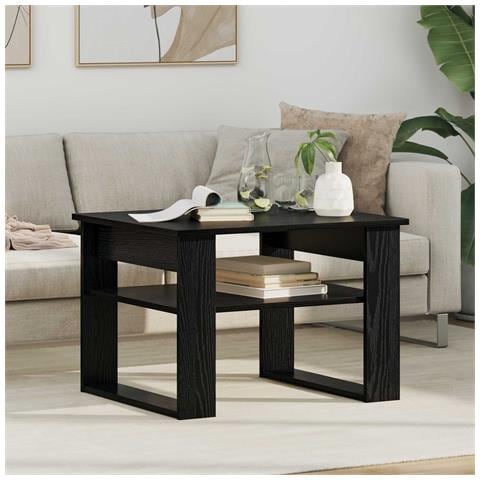 Tavolino da salotto Rovere Nero 64 x 54 x 44 cm - Foto 2