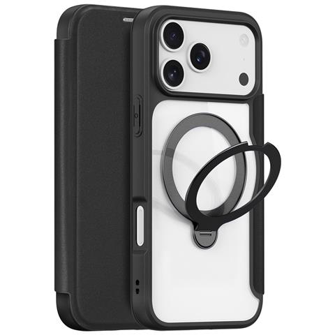 Cover per iPhone 17 Pro Max - Pelle /PU, Nero, MagSafe - Foto 1