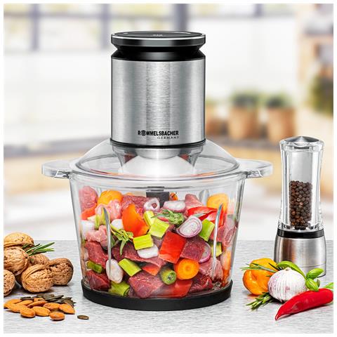 MZ 800 tritaverdure elettrico 2,7 L 800 W Nero, Acciaio inox - Foto 2