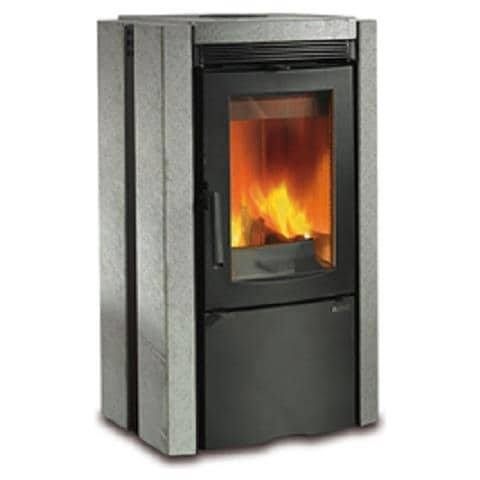 Stufa a Legna in Pietra Potenza Termica Nominale 7.5 kW 215 m³ Riscaldabili Colore Pietra Naturale - Foto 1