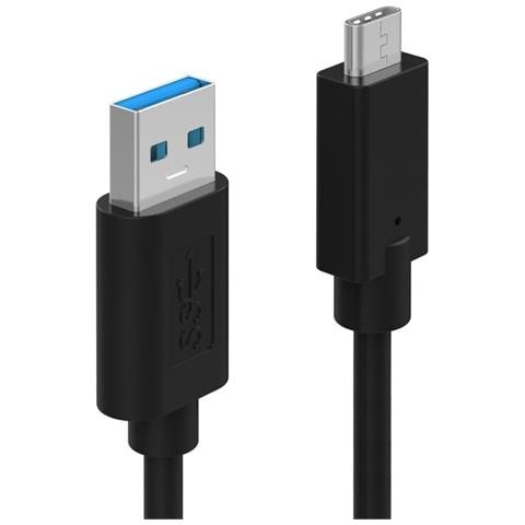 Cavo Tipo C con USB 3.1 A / C M / M 1.8 mt Colore Nero - Foto 1