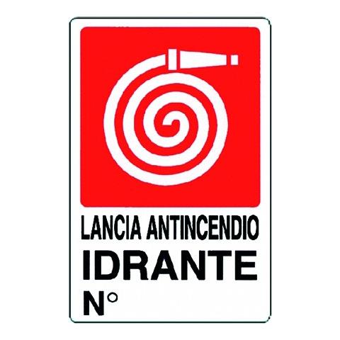 Cartello 'idrante N. ' - Cm 20 X 30 - Foto 1