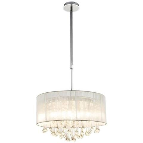 Sospensione Led Cromo 120 x 50 x 50 cm Grigio Metallizzato - Foto 1
