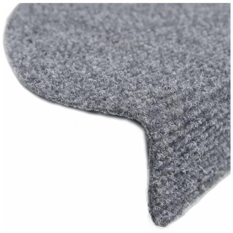 Tappetini Autoadesivi Per Scale 15 Pz 54x16x4 Cm Grigio Chiaro - Foto 2