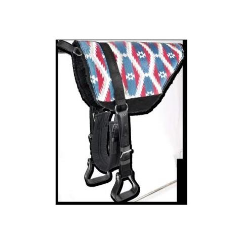 Cuscinetto Posteriore Nuda, Cuscino Cavallo - Blu / rosso, Sh - Foto 1