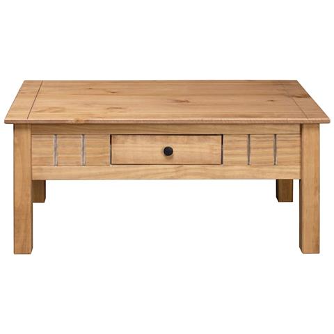 Tavolino Da Caffè 100x60x45 Cm In Pino Massello Panama Range - Foto 2