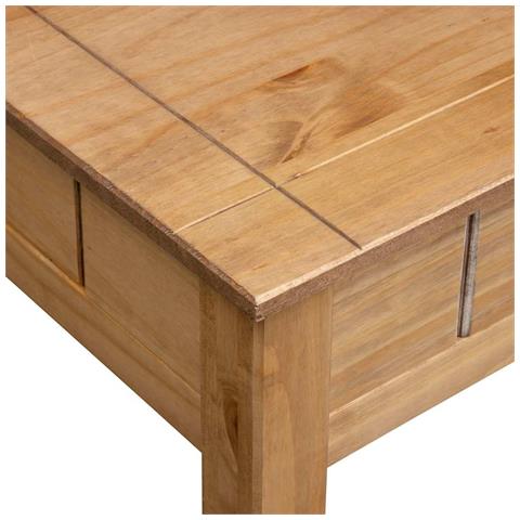 Tavolino Da Caffè 100x60x45 Cm In Pino Massello Panama Range - Foto 9