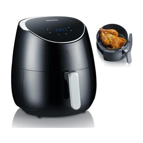 Fr 2445 Friggitrice Hot Air Fryer 5 L Nero, Metallico, Argento Indipendente 2000 W - Foto 1