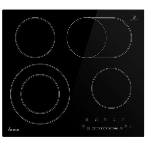 KKT KOLBE Forno Elettrico da Incasso EB8015W Capacità 70 L Multifunzione Ventilato Colore Bianco+ Piano Cottura KFS59RL Elettrico 4 Zone RE10886