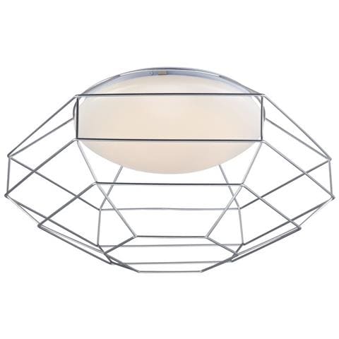 Lampada A Sospensione A Led A Soffitto A Gabbia Bianca - Foto 1