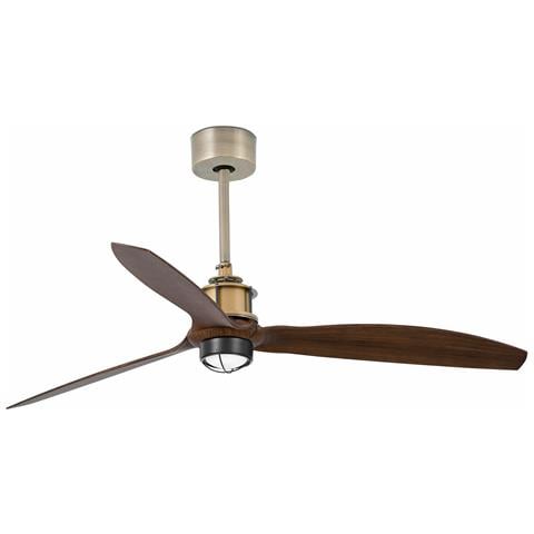 Ventilatore Da Soffitto In Legno, Led Oro Antico Con Motore Cc, 3000k - Foto 2