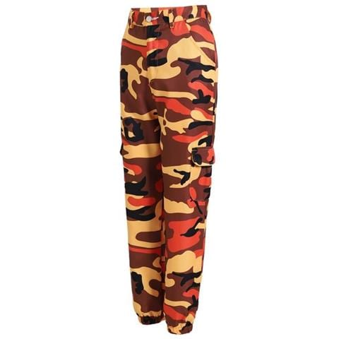 SLOWMOOSE - Pantaloni Sportivi Da Donna Hip-pop Pantaloni Cargo Harem [  arancione / Xxxl] - ePRICE