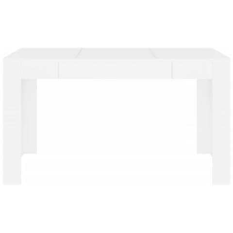 Tavolo da Pranzo Bianco 140x74,5x76 cm in Legno Multistrato - Foto 4