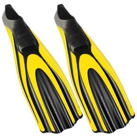 Pinna AVANTI 4X Per Apnea E Snorkeling - A Tallone Aperto, Doppio Materiale, 4 Canali Di Spinta, Cinturino Elastico, Borsa Inclusa