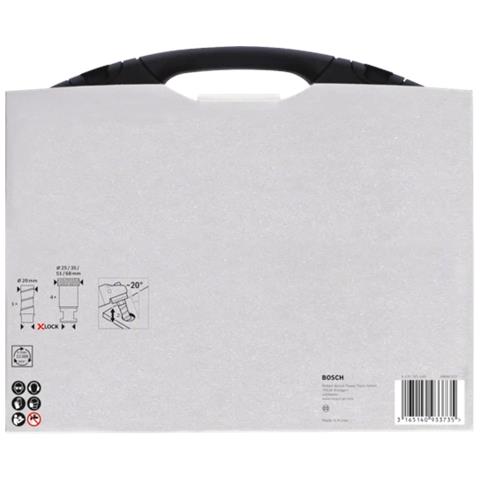 Professional 2608599037 Set Da 5 Pezzi, Punta Diamantata A Secco, Per Ceramica, X-lock, Dry Speed, Ø 20/25/35/51/68 Mm - Foto 5