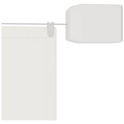 Paravento Verticale Bianco 180x1200 cm Tessuto Oxford - Foto 2