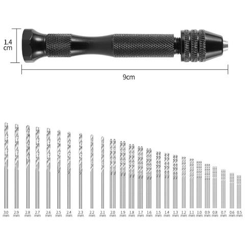 Set Di Mini Punte Da 49 Pezzi In Acciaio Ad Alta Velocità Da 0,5-3,0 Mm Black - Foto 6