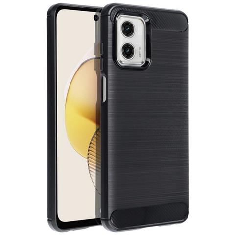 Custodia B-case Tpu Silicone Cover Case Per Motorola Moto G73 Carbon Metal Black - Foto 1