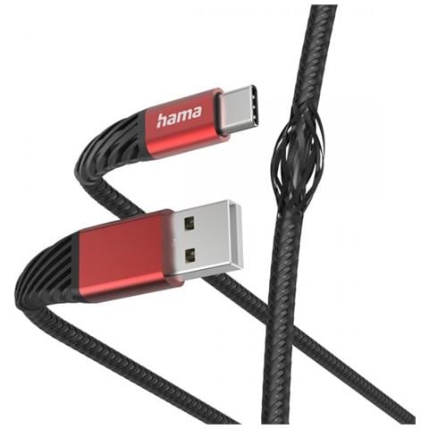 Extreme Cavo Usb 1,5 M Usb 2.0 Usb A Usb C Nero, Rosso - Foto 1