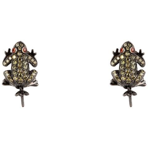 Gioielleria Jla-ear-frog3. Pendente, Colore Nero Verde. Donna. - In ordine - Foto 7