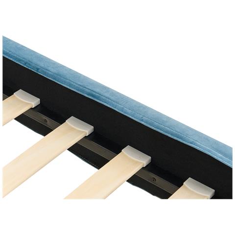 Letto Velluto Fitou 90 X 200 Cm Azzurro - Foto 8