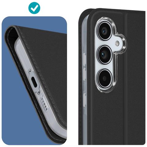 Custodia Per Samsung Galaxy A55 5g Copertina Portacarte Supporto Video, Nero - Foto 5