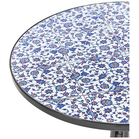 Tavolino Bistrot Camprena 60 Cm 60 Cm Metallo Nero - Foto 2