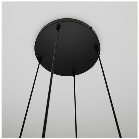 Lampada A Sospensione Istar - Nero - Acciaio Verniciato A Polvere, Vetro - 40x100x40 Cm - Foto 8