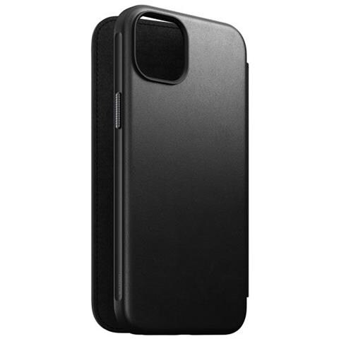 Custodia Per Iphone 15 Plus Magsafe Con Portacarte In Pelle Moderna, Nero - Foto 5