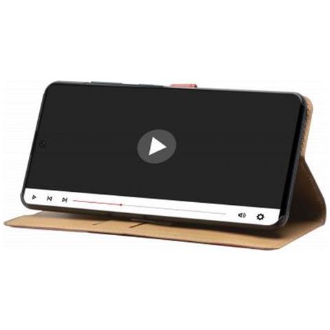 Custodia Per Iphone 12 Pro Max Folio Wallet Con Linguetta Magnetica, Rosso - Foto 3