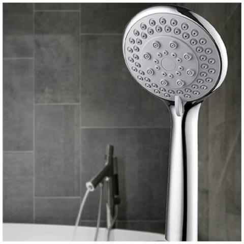 Doccetta Doccia Bagno Cromata 5 Getti 1/2"" - Foto 2