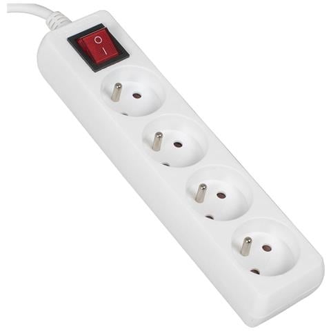 Cavo Di Prolunga 3mb 4gn+0+interruttore 3x1,0mm 10a Ip20 (lb0083-3) Va0307-3 - Foto 2