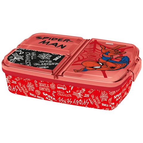Sandwich Box Bambini Spiderman 3 Scomparti - Foto 1