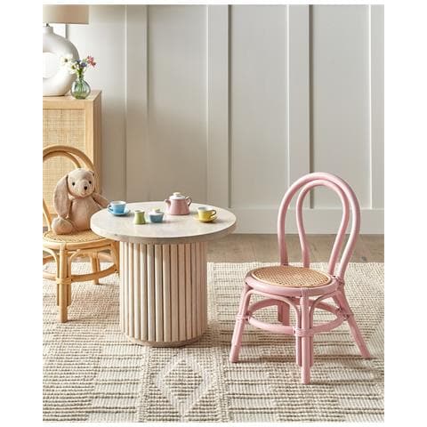 Sedia Per Bambini Rattan Rosa Kalivia - Foto 1
