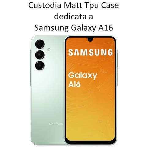 Custodia Protettiva In Tpu Silicone Cover Case Per Samsung Galaxy A16 4g - A16 5g Black - Foto 2