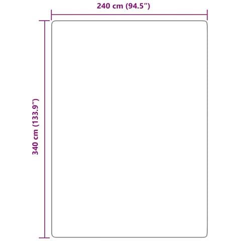 Tappeto Shaggy a Pelo Lungo NAVARRA Crema 240x340 cm poliestere - Foto 2
