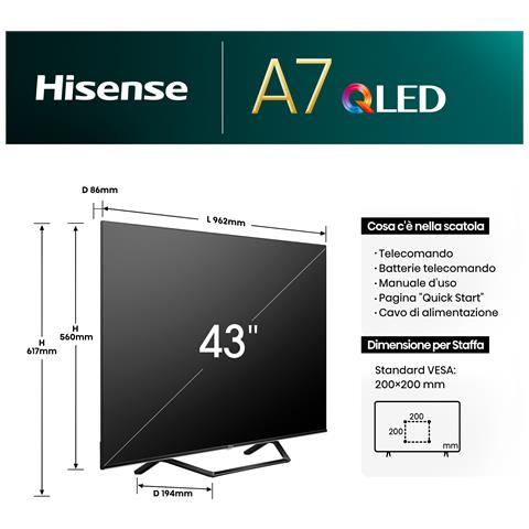 TV LED 4K Ultra HD 43" 43A7NQ  - Foto 11