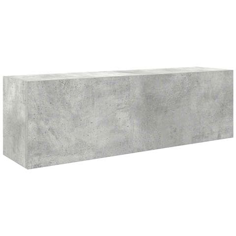 Armadietto Da Bagno Grigio Cemento 100x25x30 Cm In Truciolato - Foto 2