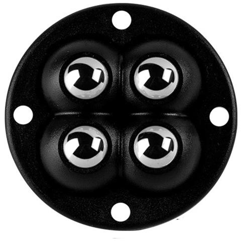 20pcs Ruote Girevoli, Rotelle Girevoli Adesive, Rotelle Per Mobili Resistenti (confezione Da 4) Black - Foto 2