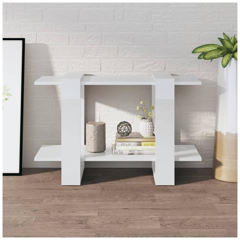 Lusso Casadino - Libreria/divisorio Bianco Lucido 80x30x51 Cm - Foto 2