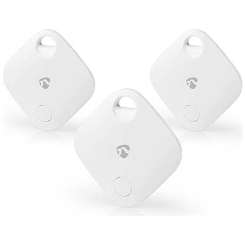 Set Di 3 Localizzatori Di Oggetti Bluetooth Con Allarme Sonoro E Portata Di 40 M, Bianco - Foto 1