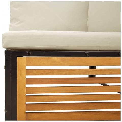 Set Divano da Giardino 6 pz con Cuscini in Massello di Acacia - Foto 9